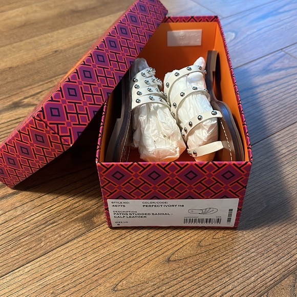 Tory Burch Paros Studded Sandals - Picture 4 of 5